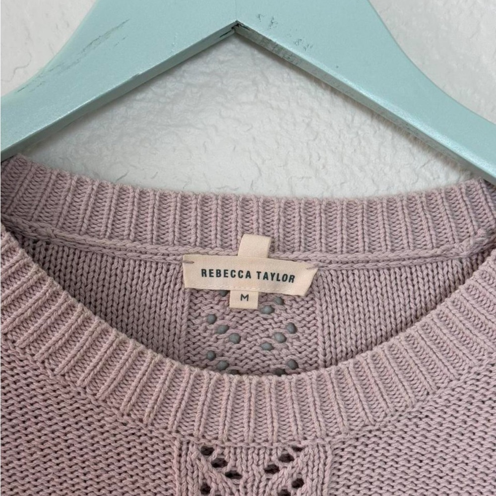 Rebecca Taylor Ruffled Knit Sweater - Soft Pink - Picture 3 of 4